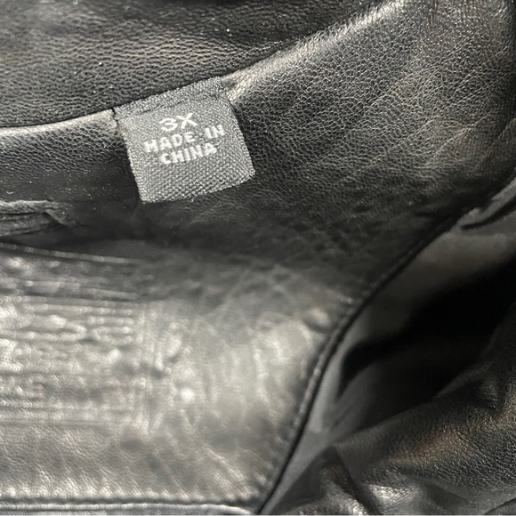 Roundtree & Yorke Lambskin Leather Bomber Jacket Coat Black Men’s 3X - Picture 6 of 9